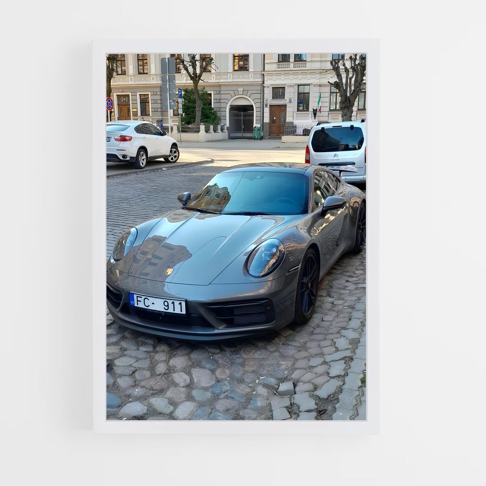 Poster course s raffiné – affiche Porsche (vue 3)